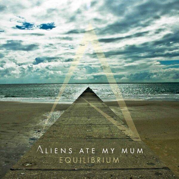 Albumcover "Equilibrium" von Aliens Ate My Mum, mit Crossover-Sound und starken Kontrasten.