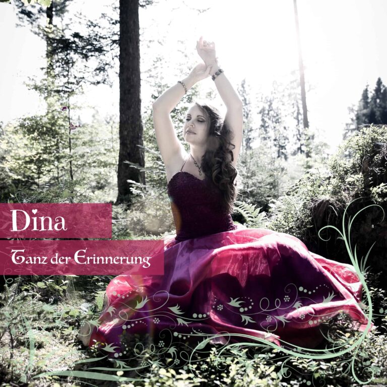 Das Artwork zur Single Tanz der Erinnerung von Dina – eine musikalische Reise in die Vergangenheit.