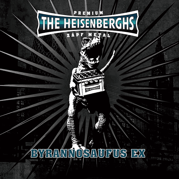 Albumcover Byrannosaufus Ex von Byrannosaufus Ex, mit buntem und verspieltem Design.