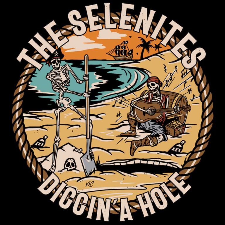 Das Cover der Single "Diggin' A Hole" von The Selenites, einem treibenden Rock’n’Roll-Song.
