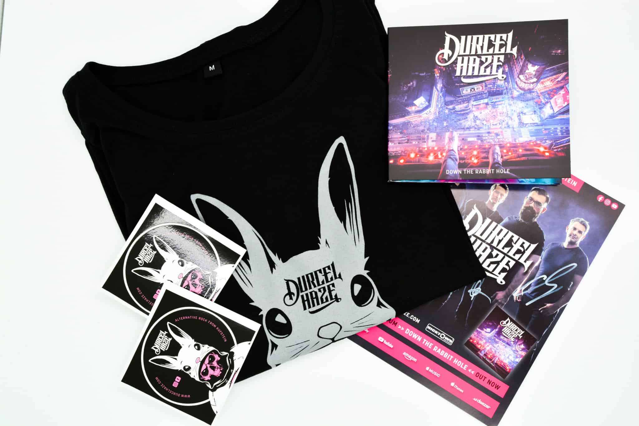 Durcel Haze - Down The Rabbit Hole (Bundle Black Shirt Top) - Hicktown Records ® Das Tonstudio und Musiklabel