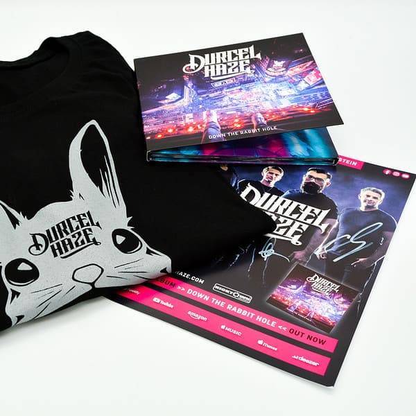 Durcel Haze - Down The Rabbit Hole (Bundle Black Shirt Side) - Hicktown Records ® Das Tonstudio und Musiklabel