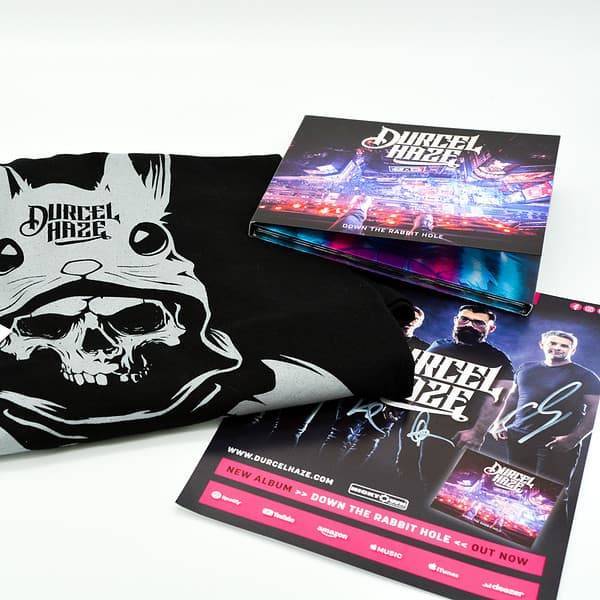 Durcel Haze - Down The Rabbit Hole (Bundle Black Shirt Bottom Side) - Hicktown Records ® Das Tonstudio und Musiklabel