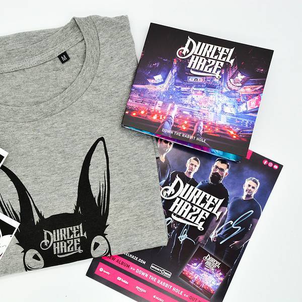 Durcel Haze - Down The Rabbit Hole (Bundle Grey Shirt Bottom Top) - Hicktown Records ® Das Tonstudio und Musiklabel