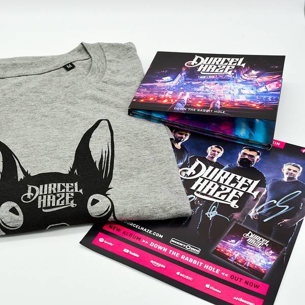 Durcel Haze - Down The Rabbit Hole (Bundle Grey Shirt Side) - Hicktown Records ® Das Tonstudio und Musiklabel