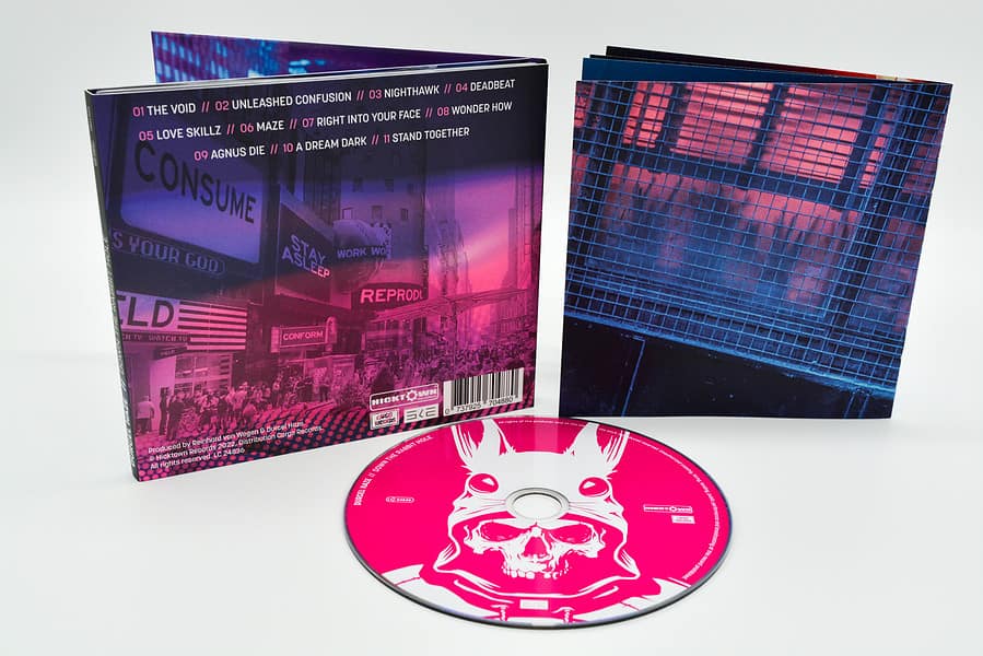 Durcel Haze - Down The Rabbit Hole (CD back) - Hicktown Records ® Das Tonstudio und Musiklabel