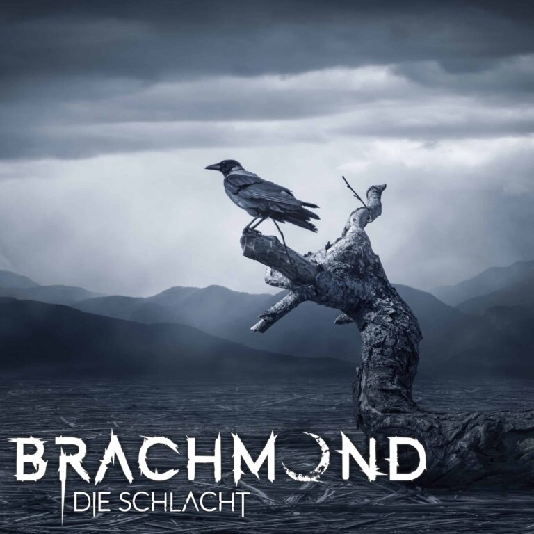 Das Cover der Single "Die Schlacht" von Brachmond, einer Band, die sich mit tiefgründigen Themen auseinandersetzt.