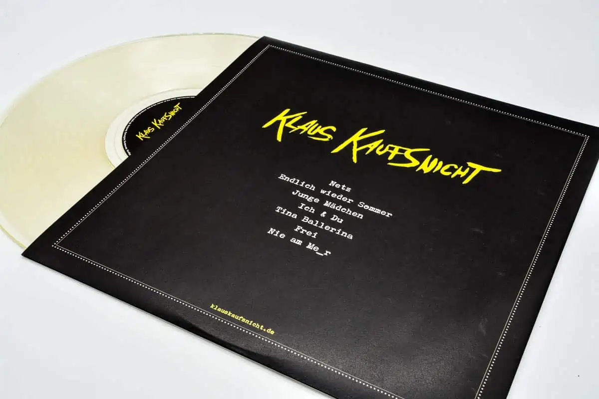 Klaus Kaufsnicht - Splitter Vinyl (front) - Hicktown Records ® Das Tonstudio und Musiklabel