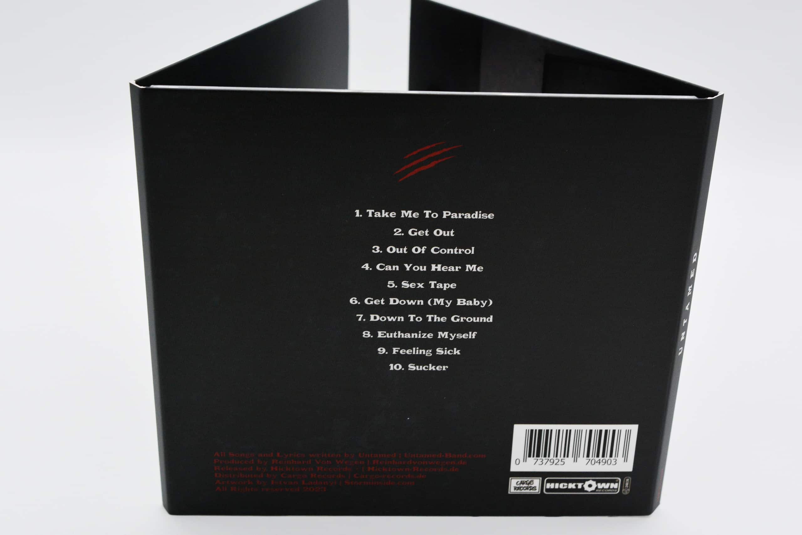 CD Untamed Album Hinten Panther Hard Rock Band