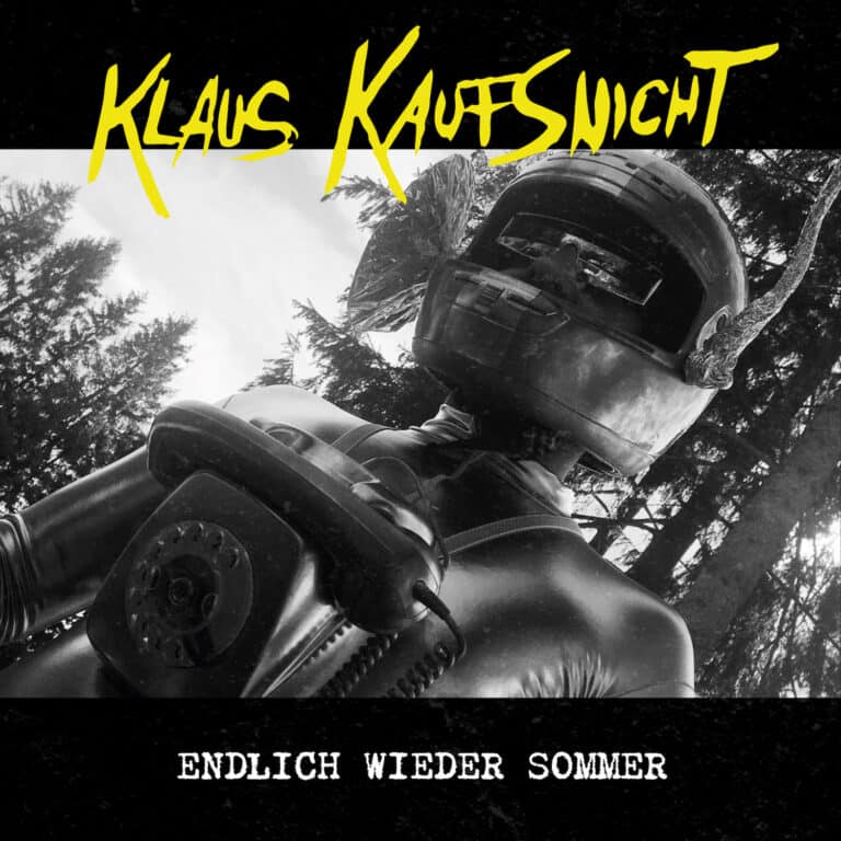 Das Artwork zur Single Endlich wieder Sommer von Klaus Kaufsnicht – ein Antisommersong für mehr Gelassenheit.